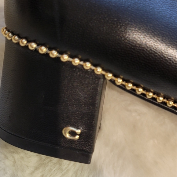 COACH Willa Pump Leather Shoes Black Size 9 FG4610 - Picture 5 of 12